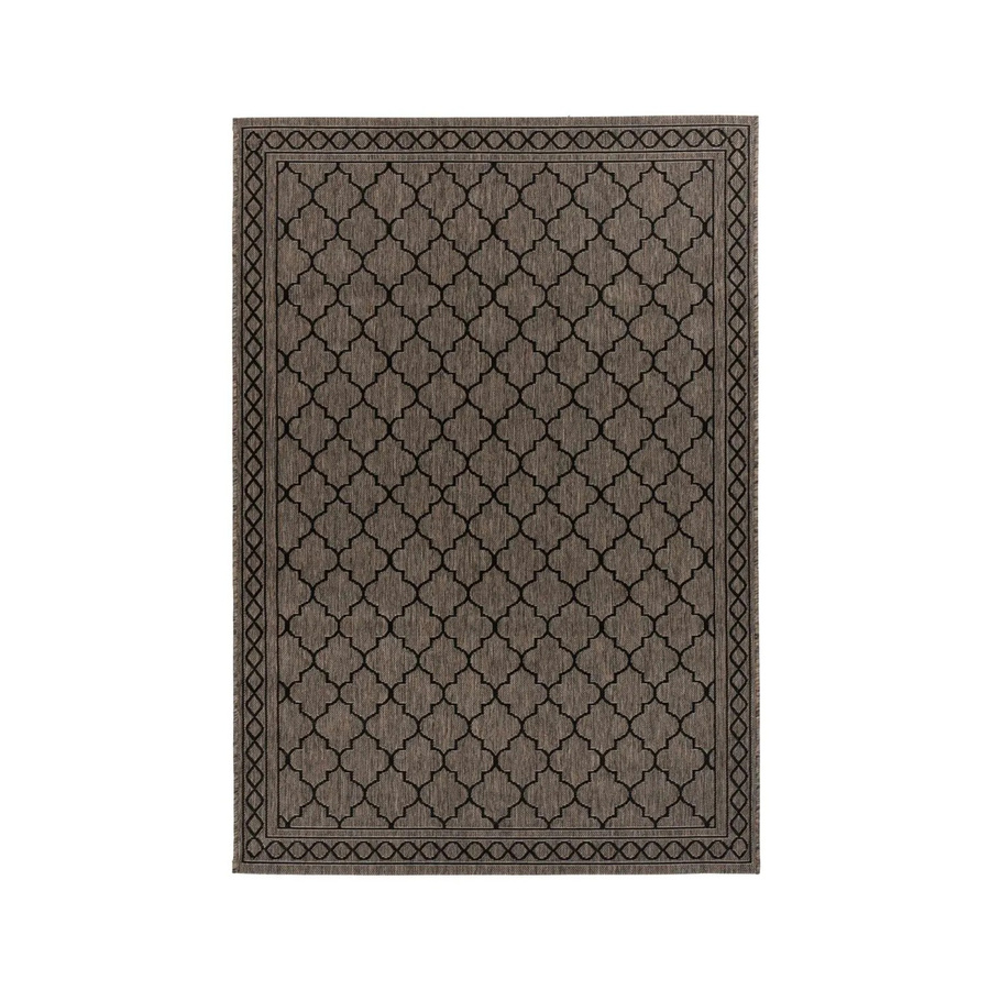 MeGusta Flachflor Teppich Paula Modern Grau Braun aus Polypropylen B/T: 80 x 150 cm - Bild 2