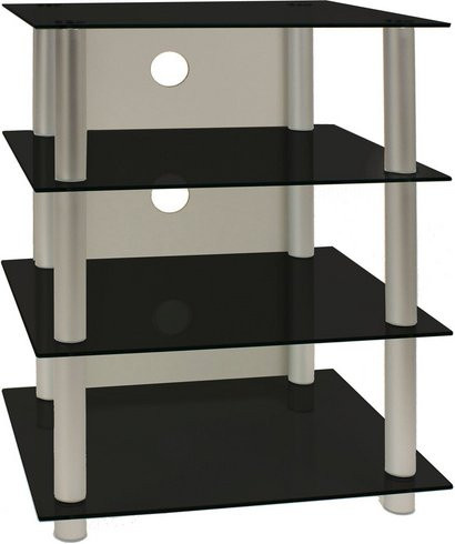 VCM HiFi-Möbel Blados in Silber und Schwarz, Breite: 49 cm, Höhe: 70 cm - Bild 1