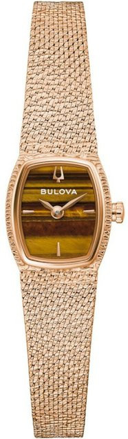 Bulova Damenuhr, Quarz, Edelstahl, Beige, Saphirglas, 18 mm - Bild 1