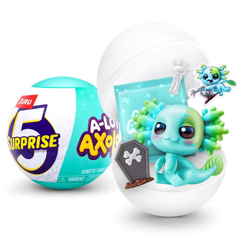 Zuru 5 Surprise Ei Axolotl Baby Mini Ball Mystery Blind Box, Mini-Tierfigur - Bild 2