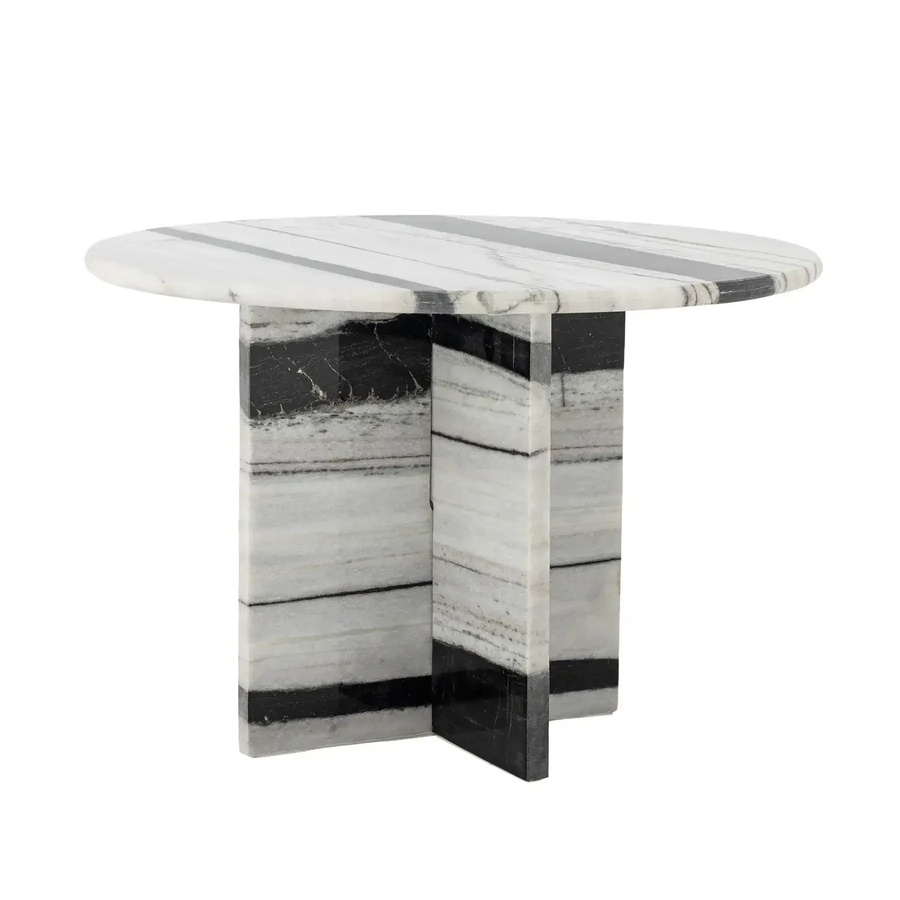 Bloomingville Couchtisch Rosito aus weißem Marmor, rund, Durchmesser: 61 cm - Bild 1