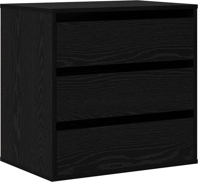 vidaXL Schubladenschrank Schwarz aus Holzwerkstoff, B/T/H: 61 x 41 x 58 cm - Bild 1