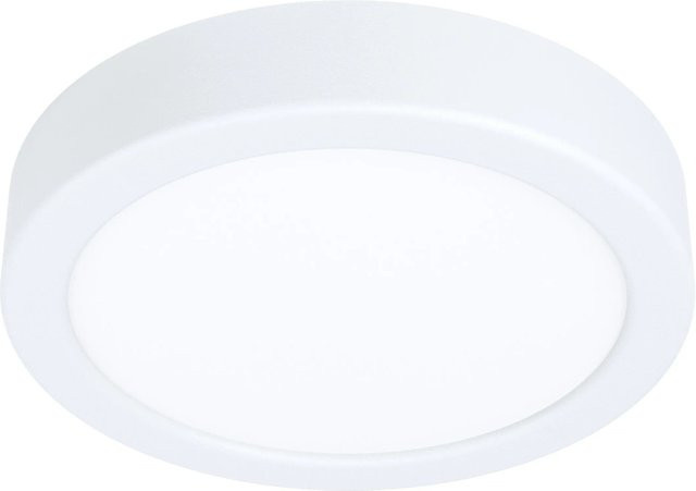 Eglo LED-Aufbauleuchte Fueva 5 Weiß, rund, Durchmesser: 16 cm, 12 W, warmweiß - Bild 1