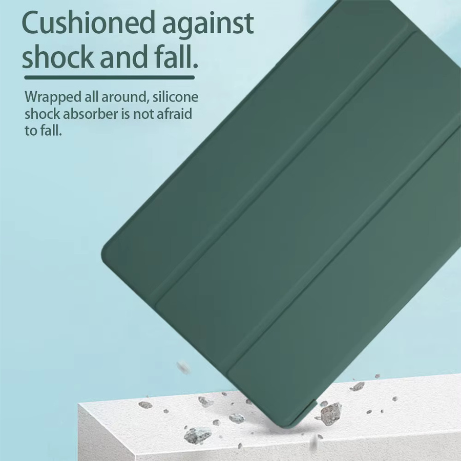 Samsung Galaxy Tab Hülle aus weichem Silikon mit Flip-Standfunktion in Schwarz - Bild 5