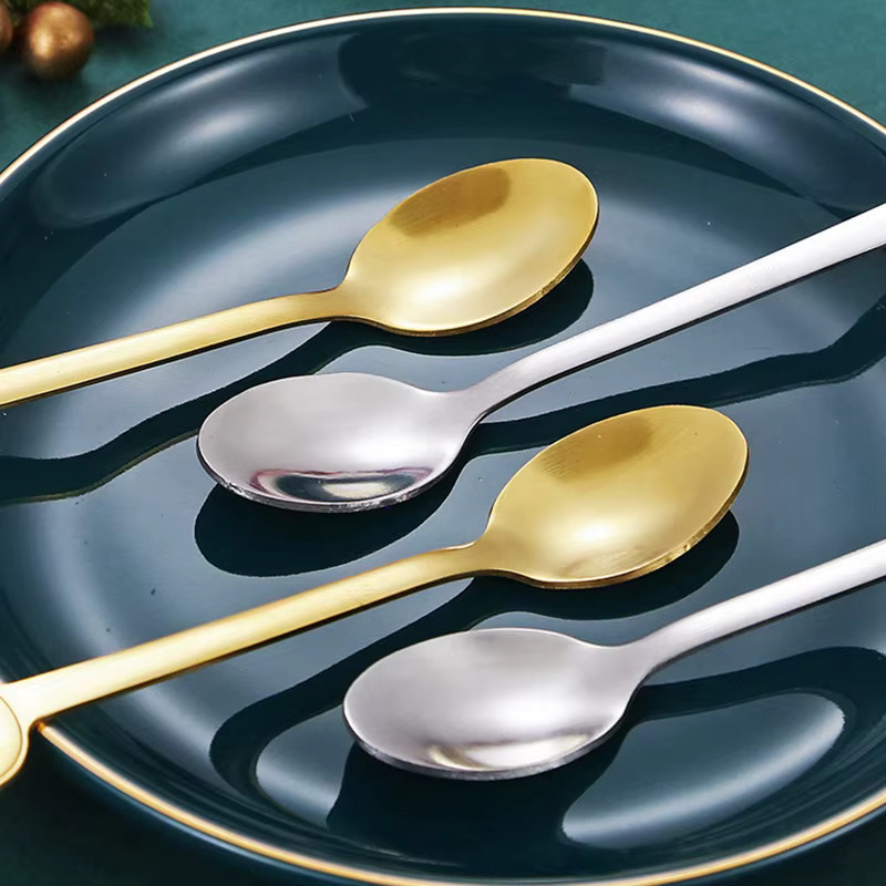 Alivparty Weihnachtslöffel aus Edelstahl poliert für Kaffee und Tee als Weihnachtsdeko und Geschenk - Bild 2
