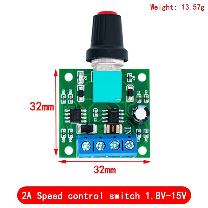 Si Tai&SH PWM Motor Drehzahlregler für Niederspannung, DC 1,8 V-35 V, einstellbares Antriebsmodul - Bild 3