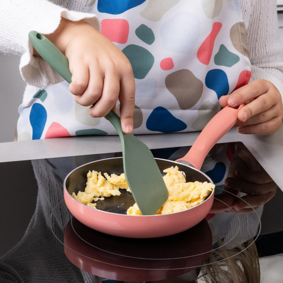 Fackelmann Mini Cooking Pfannenwender aus Silikon und Edelstahl, grün - Bild 2