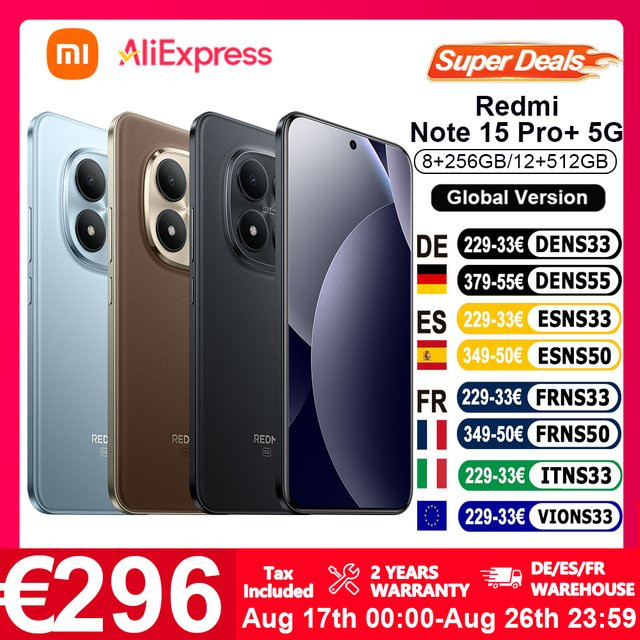 Xiaomi Redmi Note 15 Pro+ 5G Smartphone Glacier Blue 8 GB RAM 256 GB - Bild 1