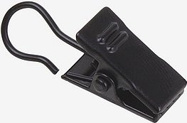 Jotex Gardinenklammern aus Metall in Schwarz, 10er-Pack - Bild 1