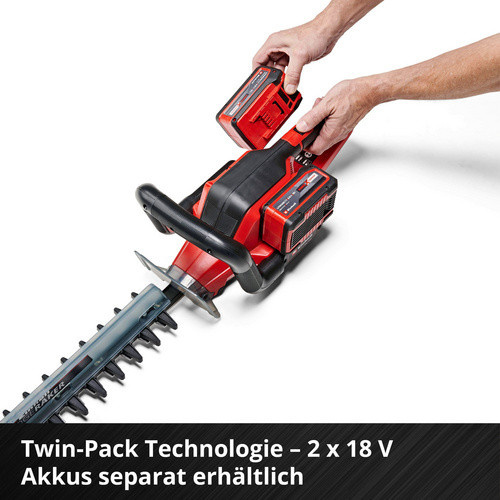 Einhell Power X-Change Akku-Heckenschere GE-CH 36/65 Li-Solo in Schwarz/Rot mit 72 cm Schnittlänge - Bild 2