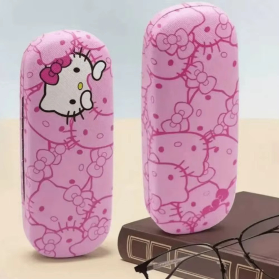 Sanrio Hello Kitty Brillenetui und Reinigungstuch Set, 3-teilig, Rosa, Mikrofaser - Bild 3