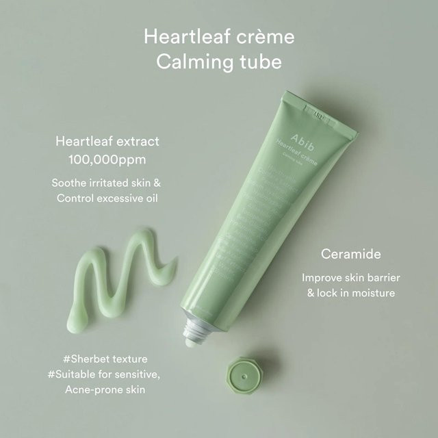 Abib Herzblatt Creme, Gesichtspflege mit Panthenol, 75 ml, Empfindliche Haut - Bild 1