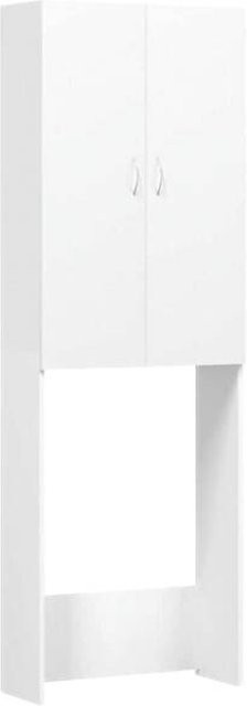 vidaXL Waschmaschinenschrank modern weiß B/H/T: 64 x 190 x 25,5 cm - Bild 1