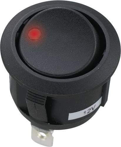 TRU Components Kfz-Wippschalter TC-R13-112CL-02 12 V/DC 20A Ein/Ein rastend in Rot, Gelb und Schwarz - Bild 1