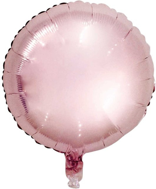 Rico Design Folienballon rund in Rosa, Durchmesser: 36 cm - Bild 1