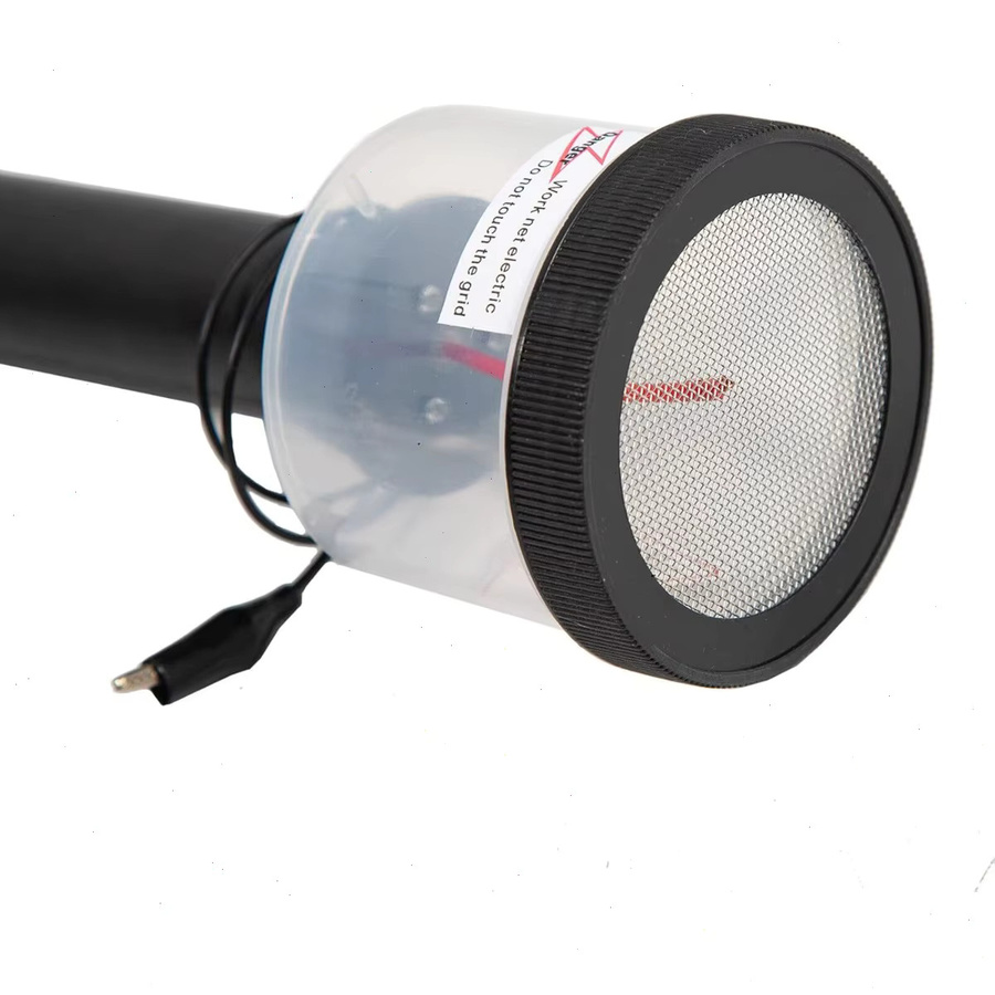 Bymaocar Elektrostatische Beflockungsmaschine für Graspflanzgerät in Schwarz mit Edelstahlnetzabdeckungen für 1-2 mm Beflockungspulver - Bild 5