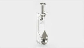Hettich Schrankrohr-Lager SL 786 70668 für Kleiderstangen 30 x 15 mm in Silber vernickelt - Bild 1