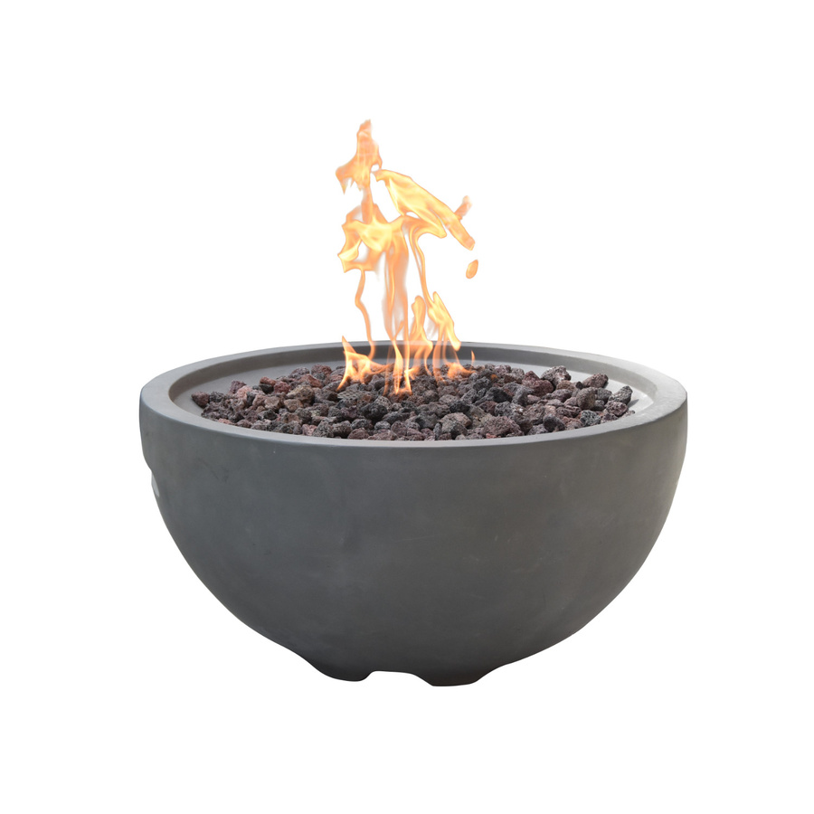 Elementi Gasfeuerstelle Nantucket in Beton-Optik aus Faserbeton, grau, B: 67,5 cm, T: 67,5 cm, H: 35 cm - Bild 3