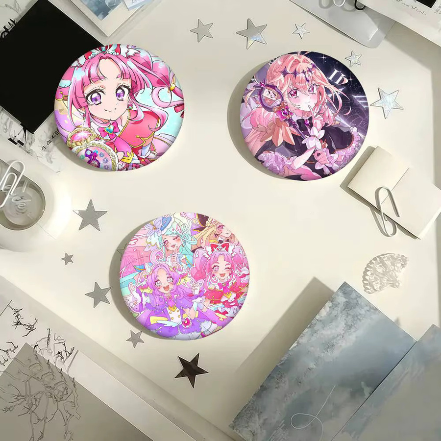 Bilibili Brosche, Anime Star Detective Precure, Rund, Bunt - Bild 4
