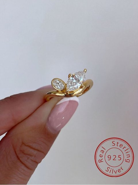 ROUSLY Ring, 925 Silber, Zirkonia, Damen - Bild 1
