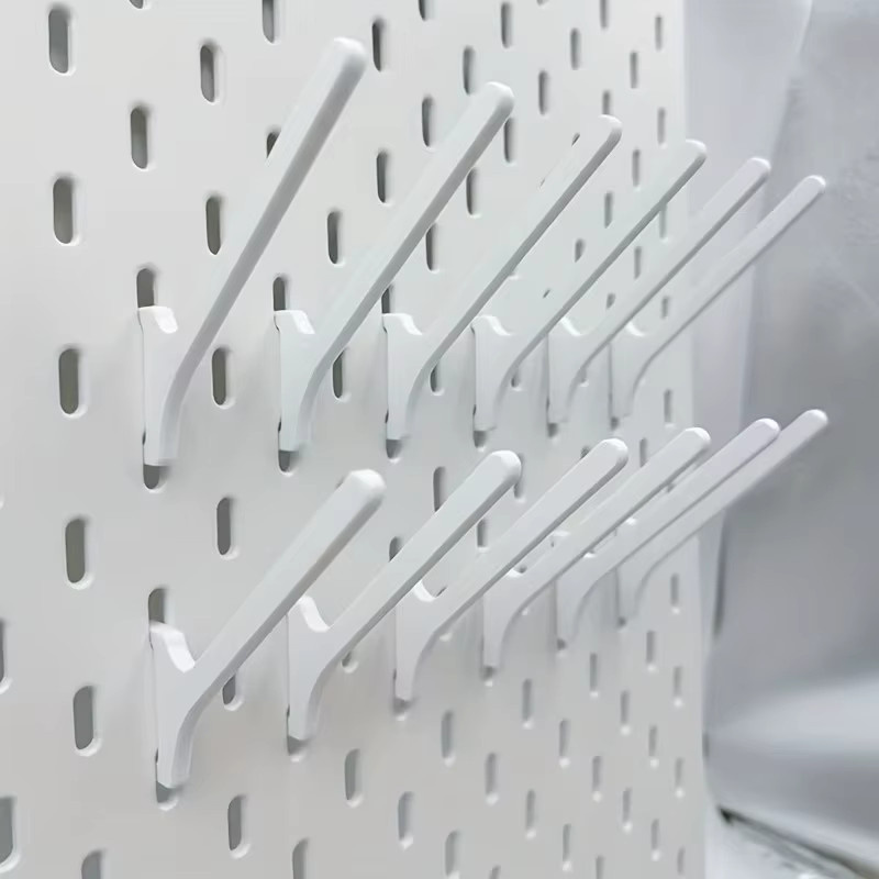 JAY HOME Garnspulen-Haken für Skadis Pegboard, 10 Stück, Weiß, Kunststoff, Organizer für Stickerei und Näharbeiten - Bild 2