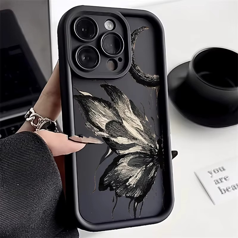 Stoßfeste TPU-Handyhülle mit Schmetterlings-Motiv von AKABEILA für iPhone 11 bis iPhone 18 Pro Max - Bild 2