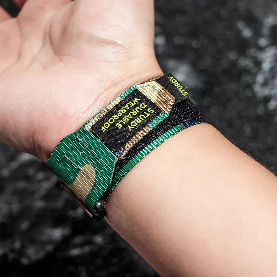 OAKCHARM Uhrenarmband Nylon, Schwarz, Unisex - Bild 4