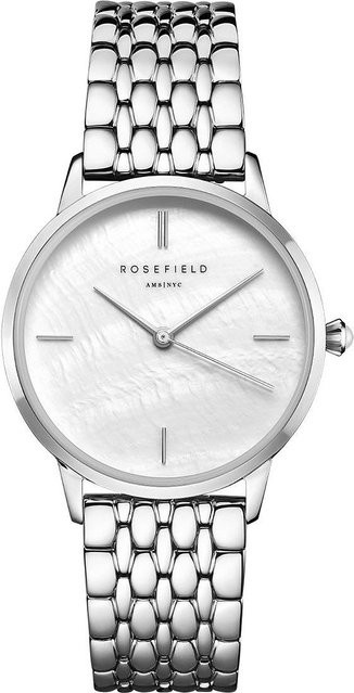 Rosefield Armbanduhr, Edelstahl, Perlmutt, Quarz, 36 mm, Damen - Bild 1