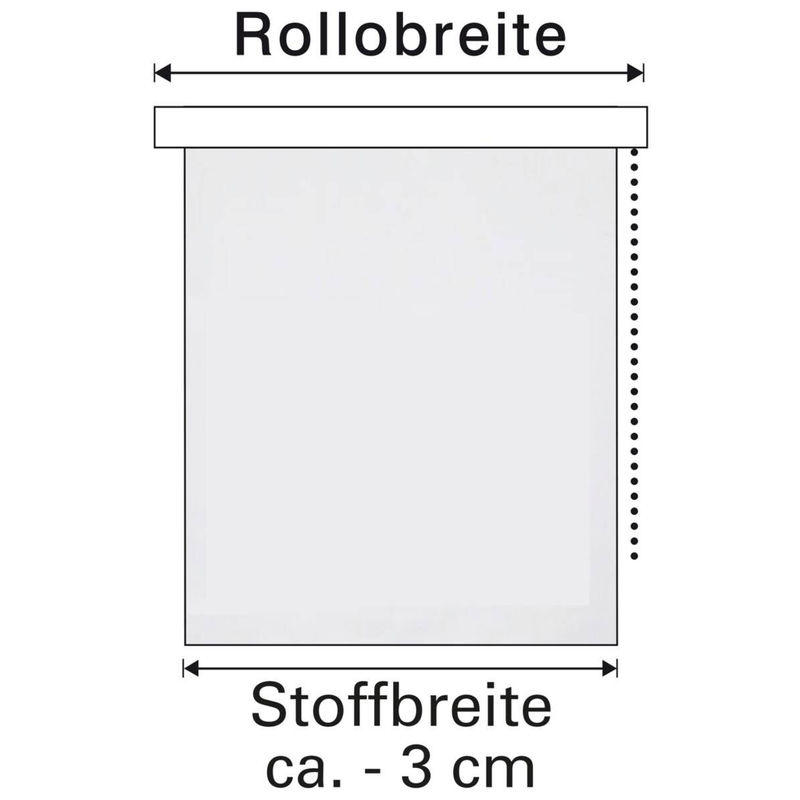 Boviva Klebe- und Klemmrollo Lino in Silbergrau, semi-transparent, B/H: 90 x 150 cm - Bild 3