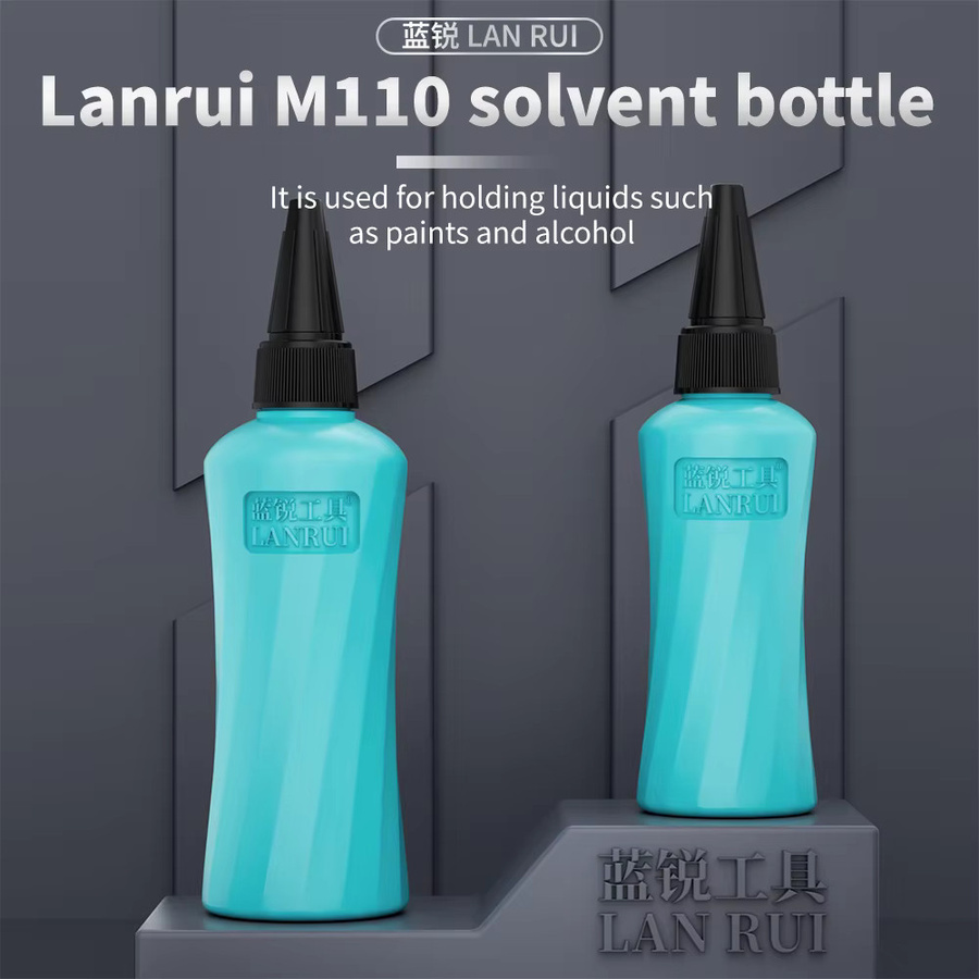 Lanrui Push Liquid Alcohol Flaschenspender für Reinigung und Reparatur, 100 ml, Türkis - Bild 2