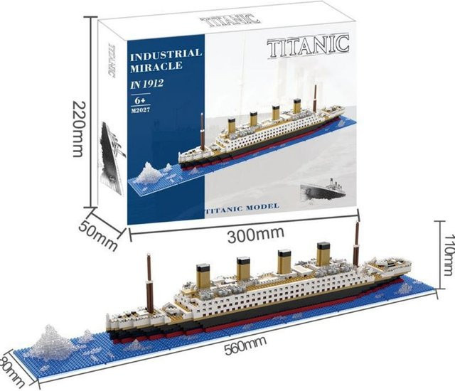 Linyi toy Titanic Bauset, Schiff, 4000 Teile, ab 14 Jahren - Bild 1