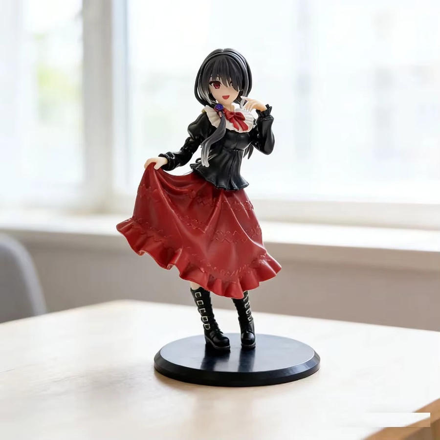 Bandai Date A Live Tokisaki Kurumi Anime-Figur, Mädchen im roten Kleid, PVC-Modell - Bild 5