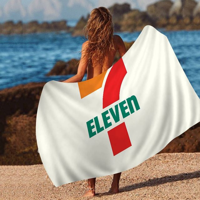 7-E-Elevens Mikrofaser Strandtuch JMG Household Supplies Weiß, 30 x 30 cm - Bild 1