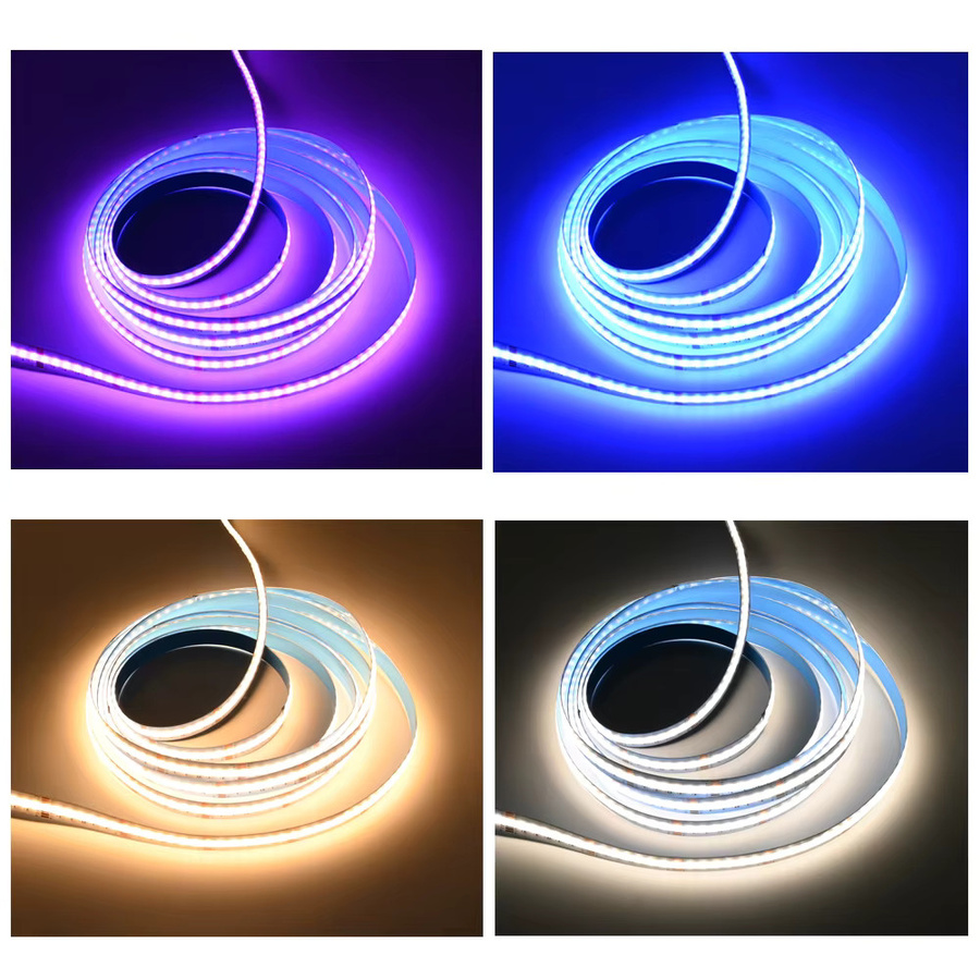 CENFAYA Tuya WiFi COB RGB+CCT LED Streifen 24V, dimmbar mit Fernbedienung und Touch-Steuerung, kompatibel mit Alexa und Google Assistant, mehrfarbig - Bild 6