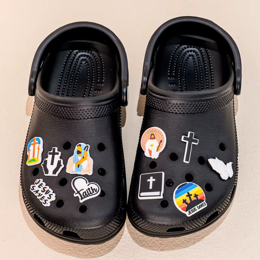Schuh Charms Jesus, PVC, Unisex - Bild 3