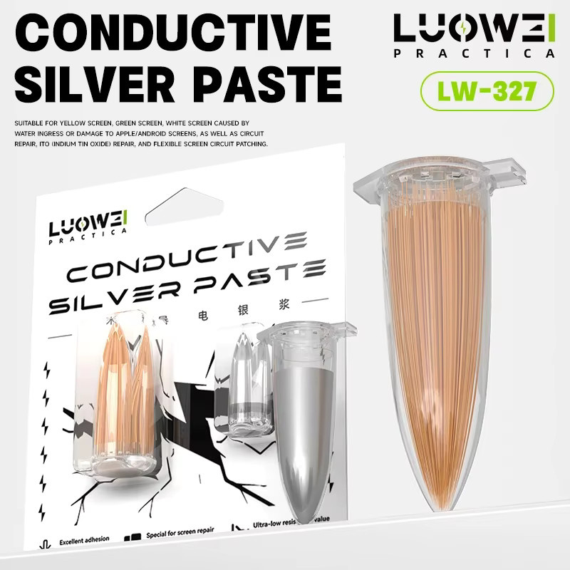 LUOWEI LW-327 Leitfähige Silberpaste für die Reparatur von Mobiltelefonbildschirmen und PCB-ICs in Silber - Bild 1