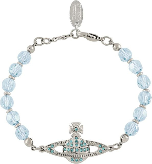 Vivienne Westwood Perlenarmband, 925 Silber, Perle, Kristall, Unisex - Bild 1