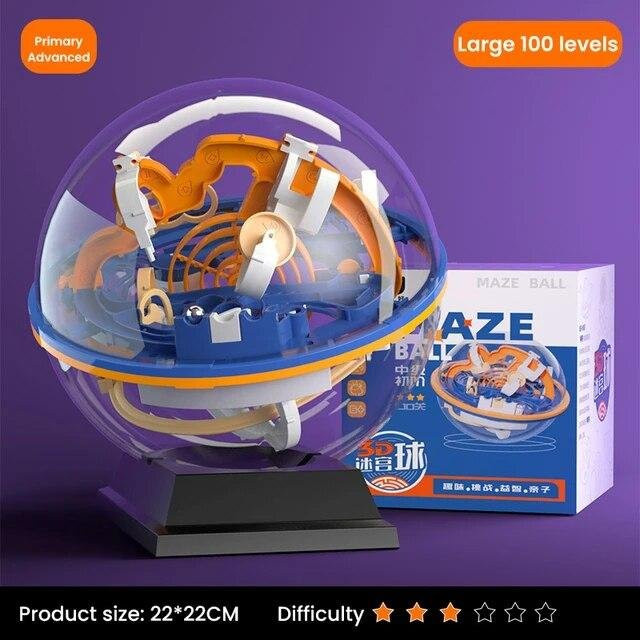 Kidsly 3D-Puzzle-Ball-Labyrinth, Labyrinth-Ball, ab 6 Jahren - Bild 1