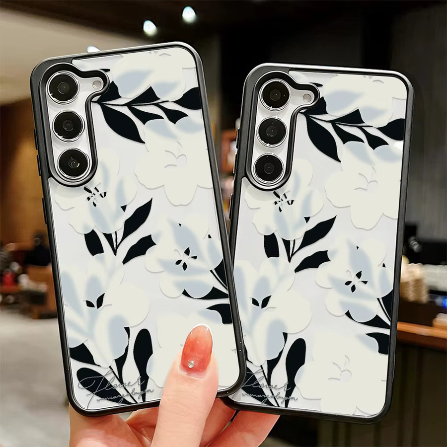 Transparente Blumen-Handyhülle mit Lanyard für Samsung Galaxy S25 S26 Ultra S24 FE S23 A56 5G A16 A55 A54 A36 A26 A17 A07 A35 - Bild 2