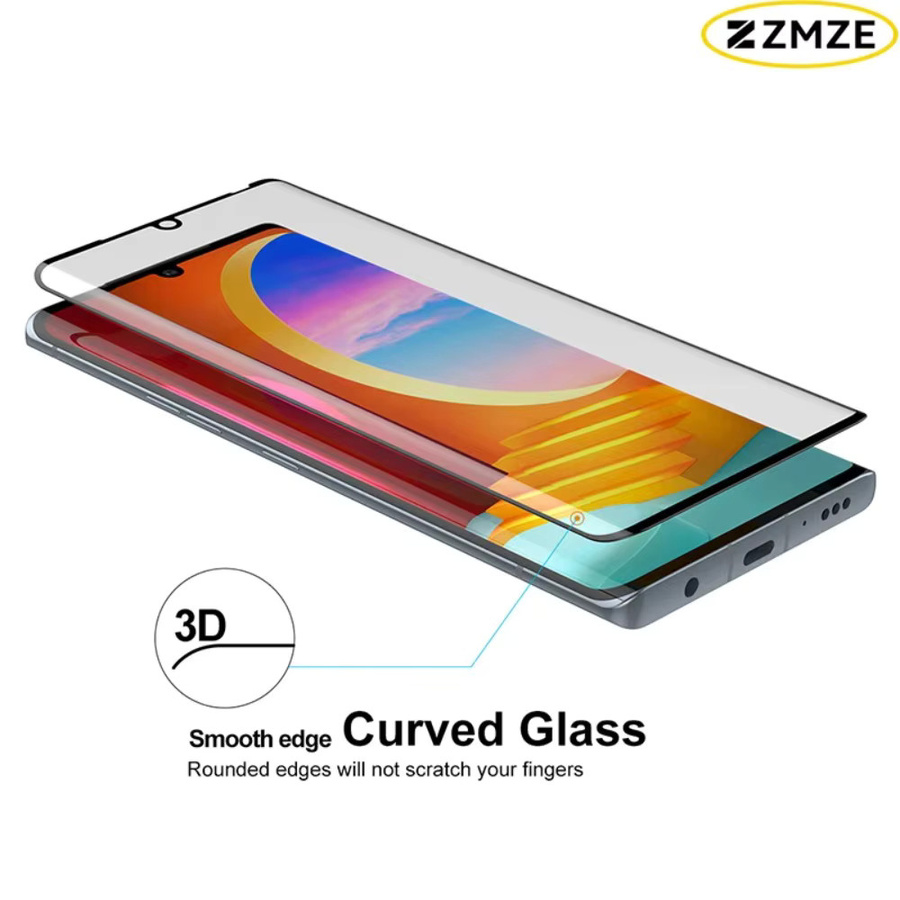 3D gebogenes Displayschutzfolie aus gehärtetem Glas für LG Velvet und LG Velvet 5G UW, transparent, 3/4 Stück Set - Bild 2
