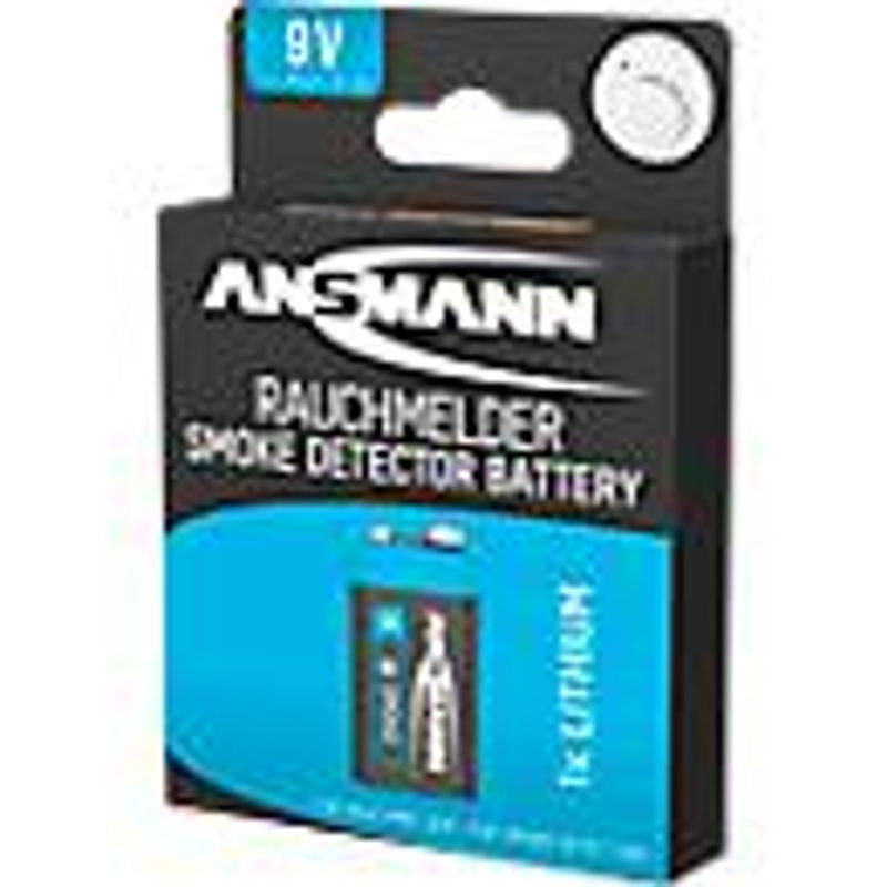 Ansmann E-Block 9V Lithium Batterie für Rauchmelder in Rot und Silber - Bild 5