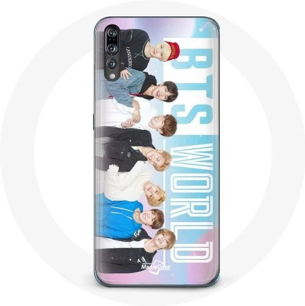 Handyhülle für Huawei P20 Pro mit BTS Bangtan Boys Motiv in Schwarz und Multicolour - Bild 1