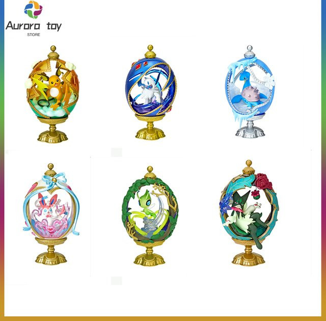 Re-Ment Ovaltique Collection 2 Pokémon Figur, Sylveon Meowscarada Lapras Mew Antik-Stil Pikachu - Bild 1