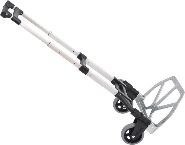 HOMCOM Klappbare Sackkarre aus Aluminium in Silber, belastbar bis 70 kg - Bild 1