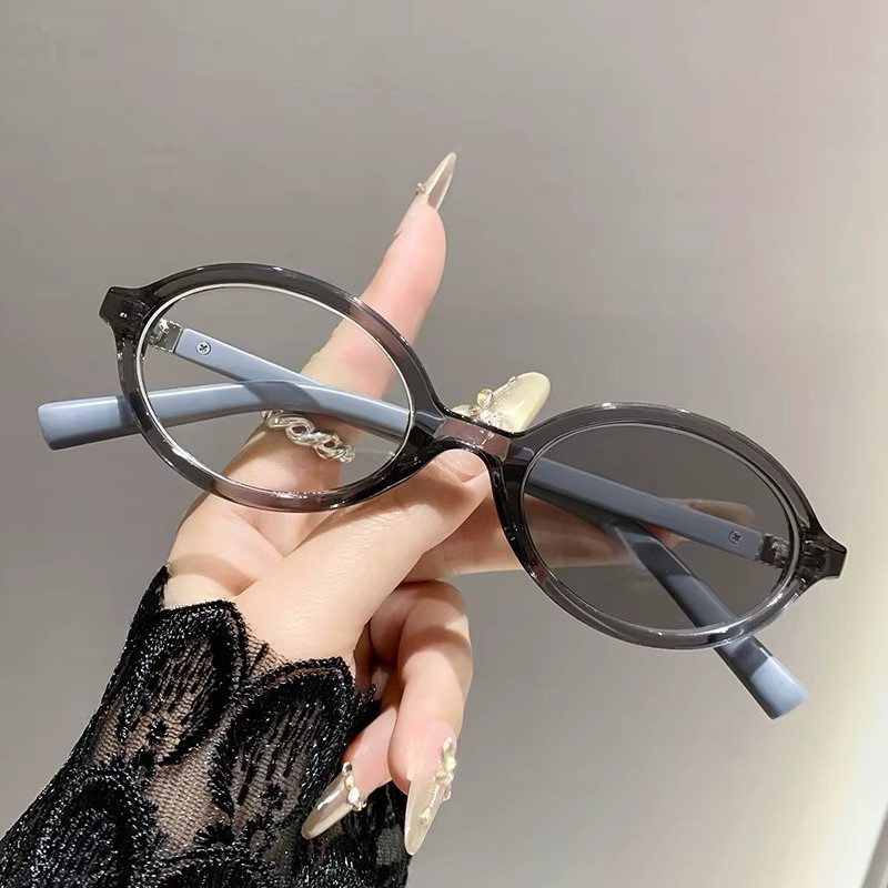 Photochrome Myopiebrille, Unisex, Vollrand, Rund, Kunststoff, Schwarz - Bild 3
