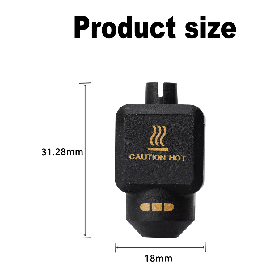 Bambu Lab P2S Silikon-Abdeckung für den Hotend-Heizblock, temperaturbeständige Silikonsocke in Schwarz für 3D-Drucker-Zubehör - Bild 6