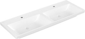 Villeroy & Boch Schrank-Doppelwaschtisch Subway 3.0 in Weiß, B/T: 130 x 47 cm - Bild 1