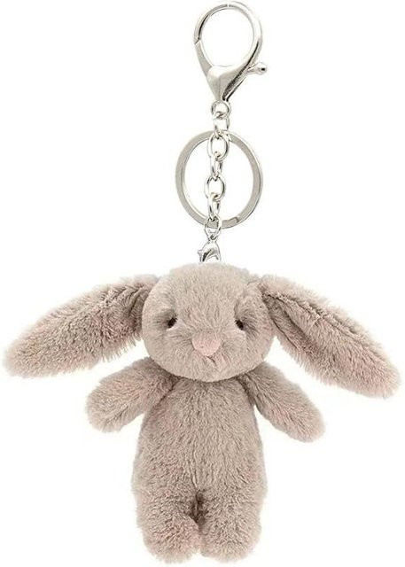 PRELEXT Kaninchen Plüsch Schlüsselanhänger, beige, Mädchen - Bild 1