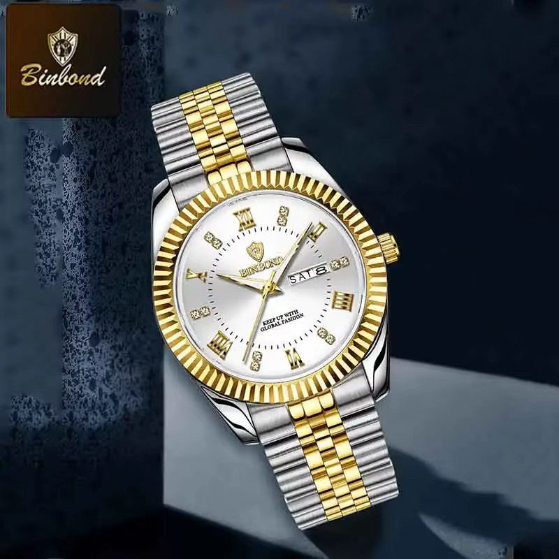 BINBOND Armbanduhr, Quarz, Edelstahl, Herren - Bild 3