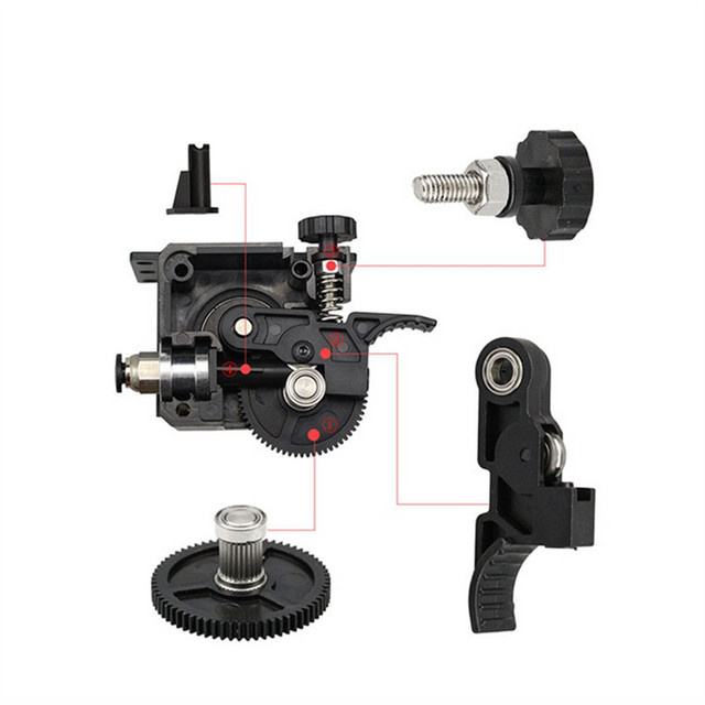 Anycubic Extruderteile Stock Feeder für MEGA S X-Serie, CR10 und Ender 3-Serie, Schwarz - Bild 1